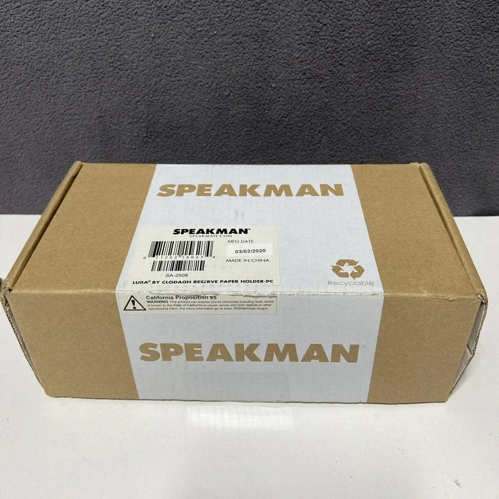 Speakman Lura by Clodagh Reserve Paper Holder Polished Chrome SA-2508‎ NEW